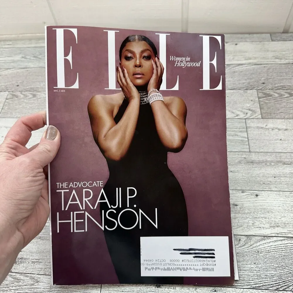 Elle Magazine - December 2023 January 2024 - Taraji P Henson - New‎ Never Read